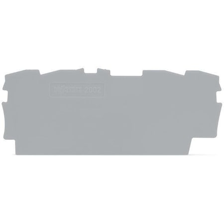 Wago Corporation END PLATE FOR 2002-1401, 0.8MM GREY, 2002-1491